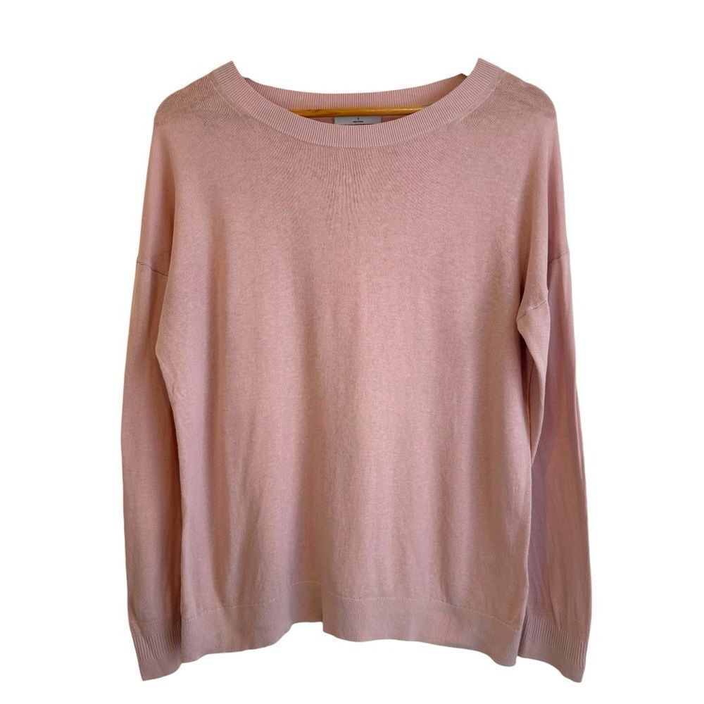 Babaton Light Weight Blush Pink Crewneck Sweater Size Small